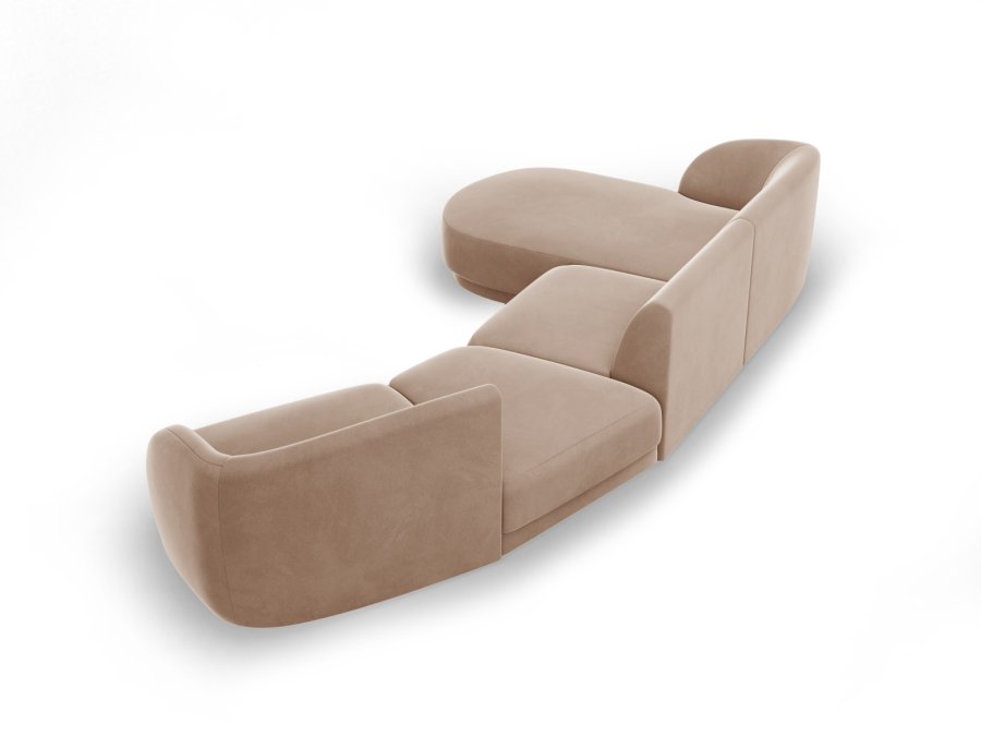 MICADONI  Modulsofa i flyel, venstre, Miley, 4 seter, 320x132x70