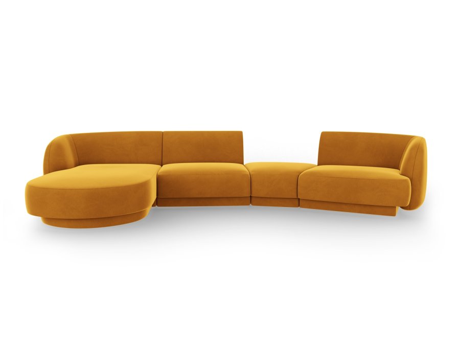 MICADONI  Modulsofa i flyel, venstre, Miley, 4 seter, 320x132x70