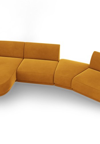 MICADONI  Modulsofa i flyel, venstre, Miley, 4 seter, 320x132x70