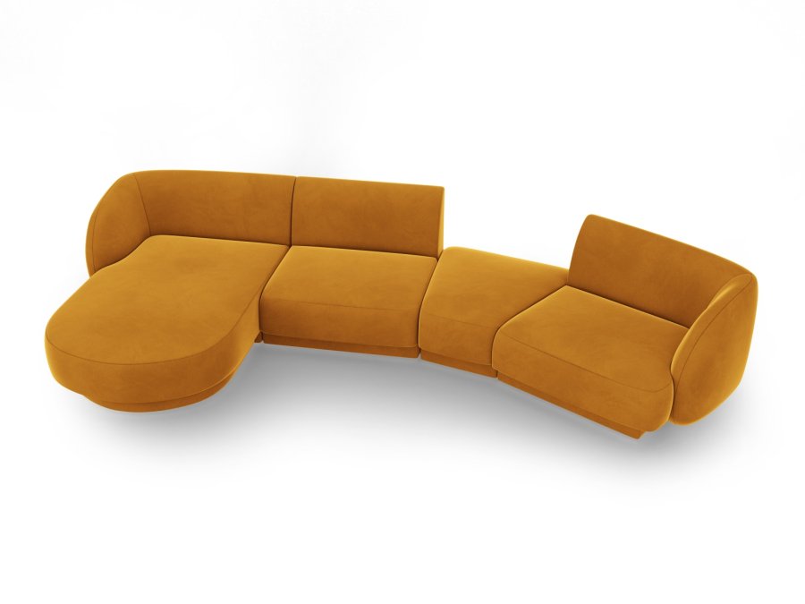 MICADONI  Modulsofa i flyel, venstre, Miley, 4 seter, 320x132x70