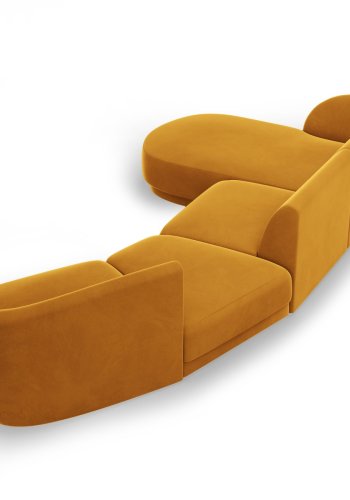 MICADONI  Modulsofa i flyel, venstre, Miley, 4 seter, 320x132x70