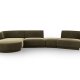 MICADONI  Modulsofa i flyel, venstre, Miley, 4 seter, 320x132x70