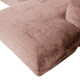 WOOOD CLOUD Schäslongsoffa Höger Chenille Taupe/Rosa