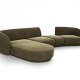 MICADONI  Modulsofa i flyel, venstre, Miley, 4 seter, 320x132x70