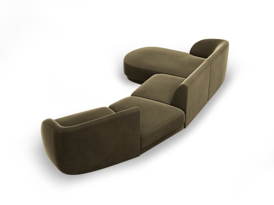 MICADONI  Modulsofa i flyel, venstre, Miley, 4 seter, 320x132x70