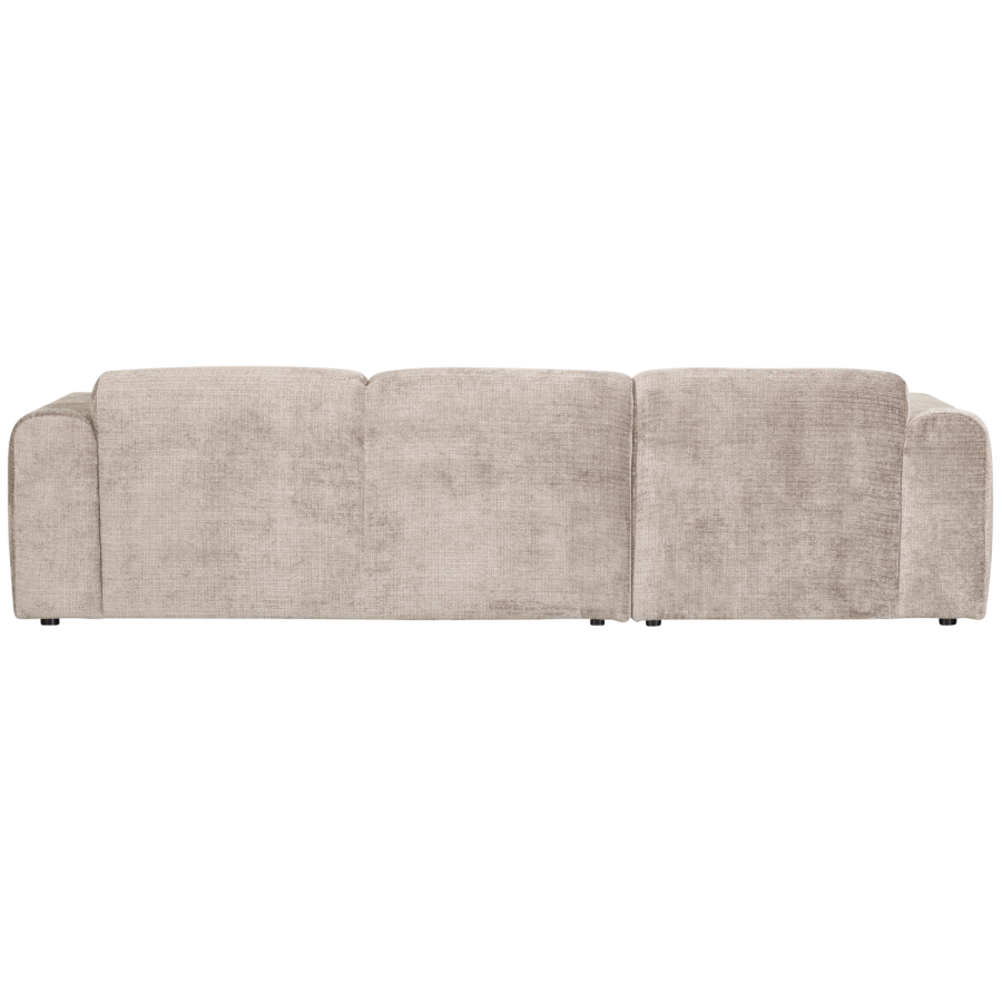 WOOOD CLOUD Schäslongsoffa Vänster Chenille Naturlig