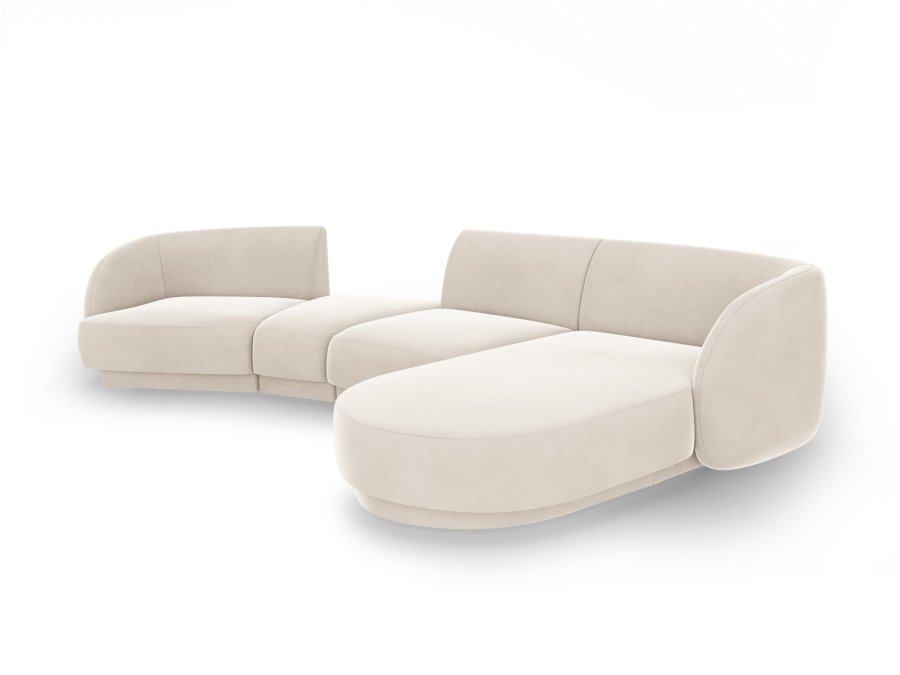 MICADONI  Modulsofa i flyel til hyre, Miley, 4 seter, 320x132x70