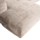 WOOOD CLOUD Schäslongsoffa Vänster Chenille Naturlig