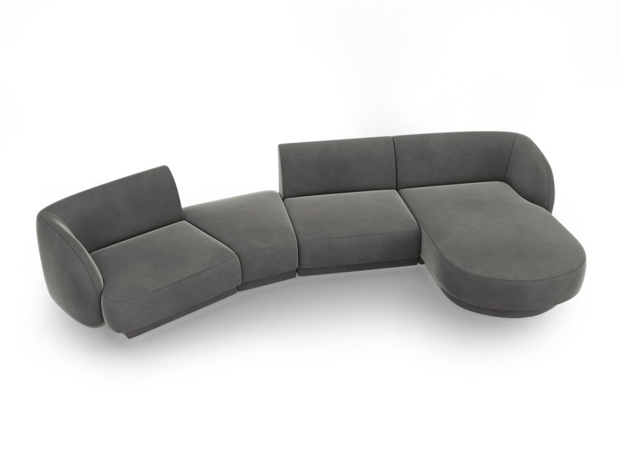 MICADONI  Modulsofa i flyel til hyre, Miley, 4 seter, 320x132x70