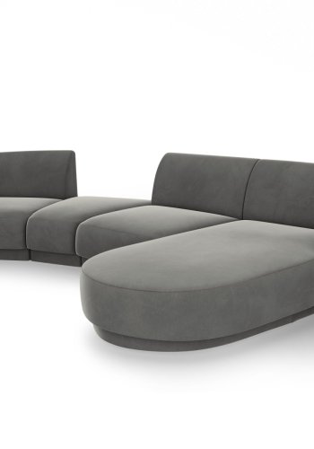MICADONI  Modulsofa i flyel til hyre, Miley, 4 seter, 320x132x70