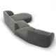 MICADONI  Modulsofa i flyel til hyre, Miley, 4 seter, 320x132x70