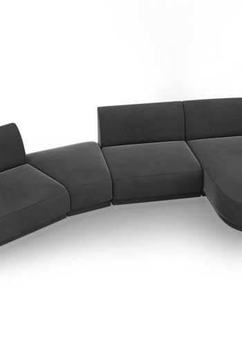 MICADONI  Modulsofa i flyel til hyre, Miley, 4 seter, 320x132x70