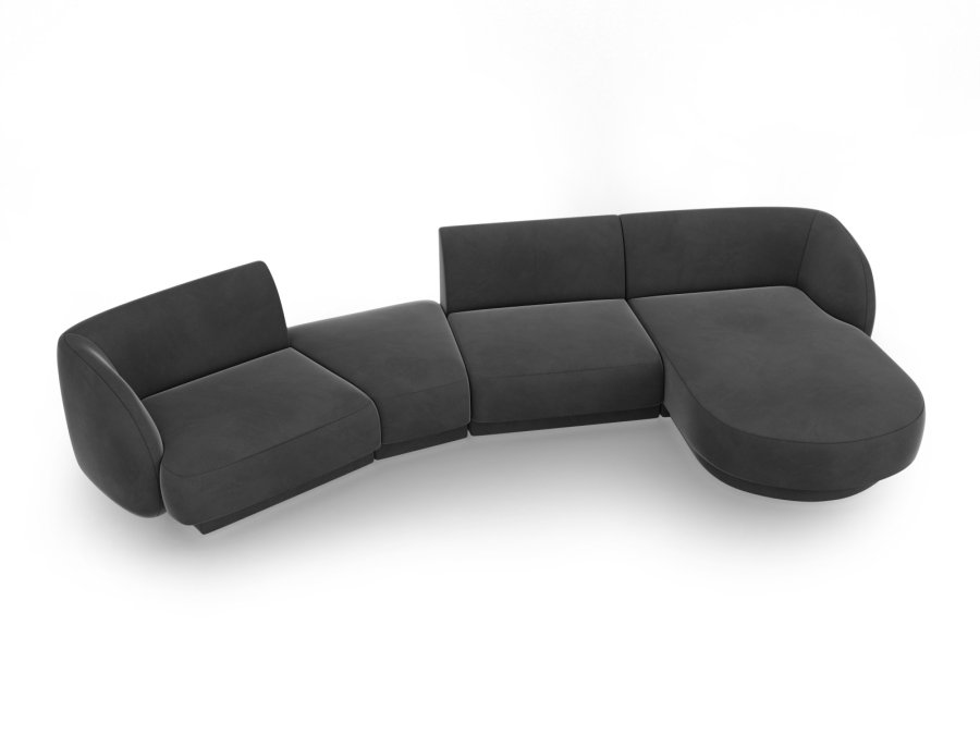 MICADONI  Modulsofa i flyel til hyre, Miley, 4 seter, 320x132x70