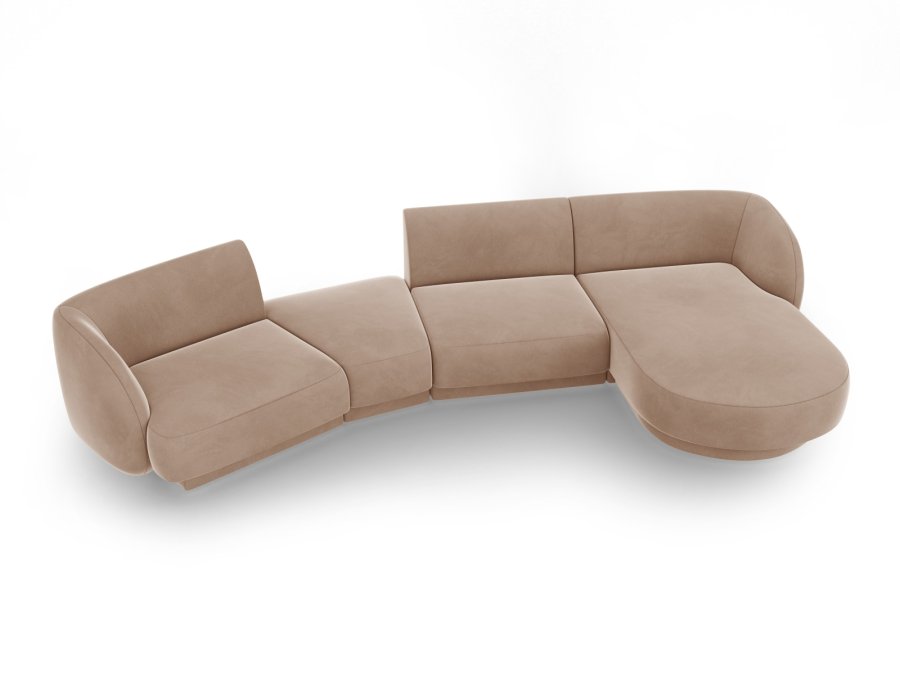 MICADONI  Modulsofa i flyel til hyre, Miley, 4 seter, 320x132x70