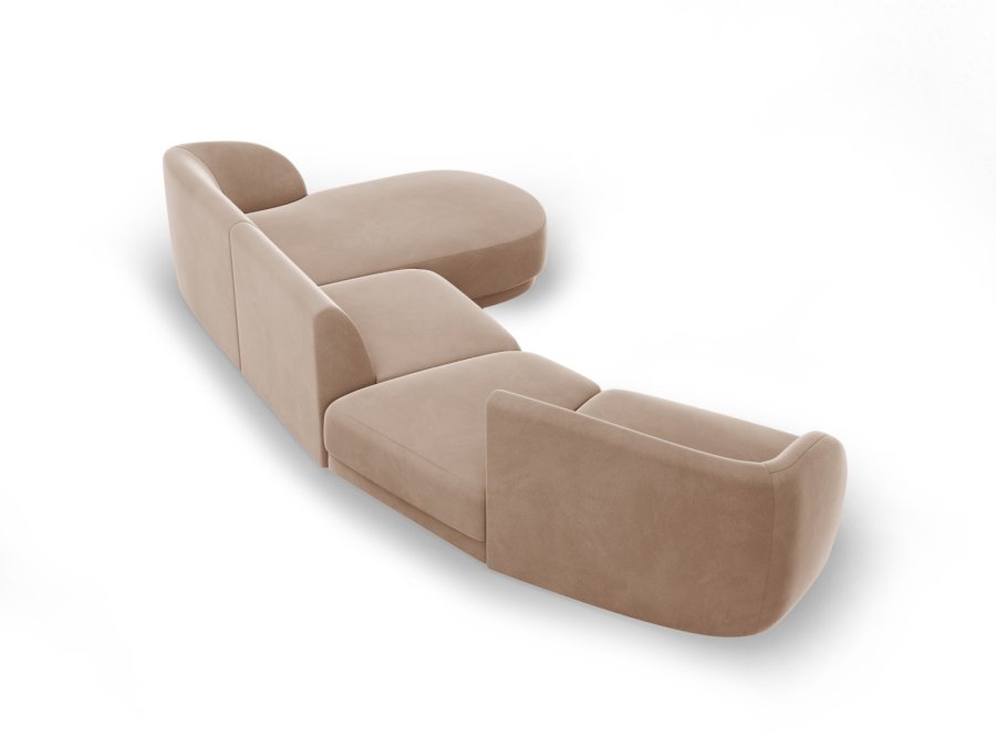 MICADONI  Modulsofa i flyel til hyre, Miley, 4 seter, 320x132x70