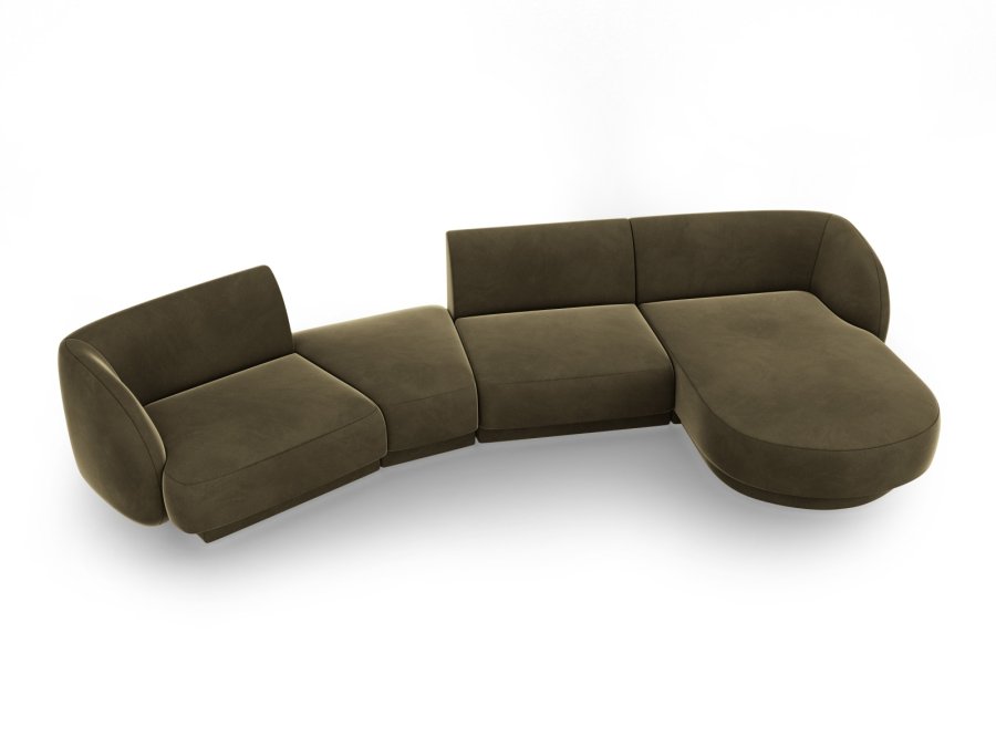 MICADONI  Modulsofa i flyel til hyre, Miley, 4 seter, 320x132x70