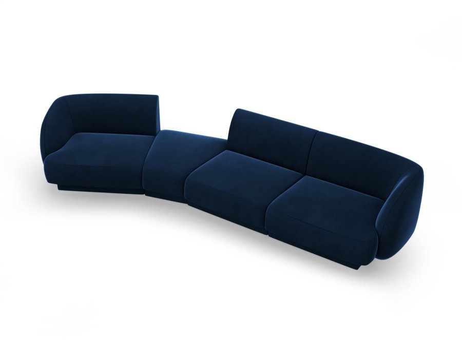 MICADONI  Modulsofa i flyel, venstre, Miley, 4 seter, 320x128x70