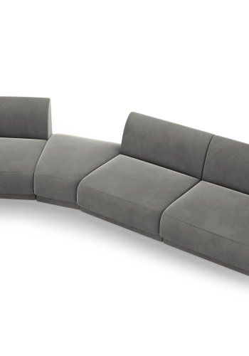 MICADONI  Modulsofa i flyel, venstre, Miley, 4 seter, 320x128x70
