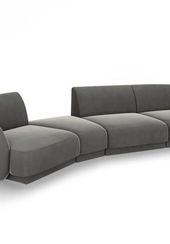 MICADONI  Modulsofa i flyel, venstre, Miley, 4 seter, 320x128x70