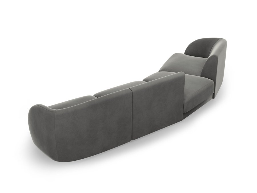 MICADONI  Modulsofa i flyel, venstre, Miley, 4 seter, 320x128x70