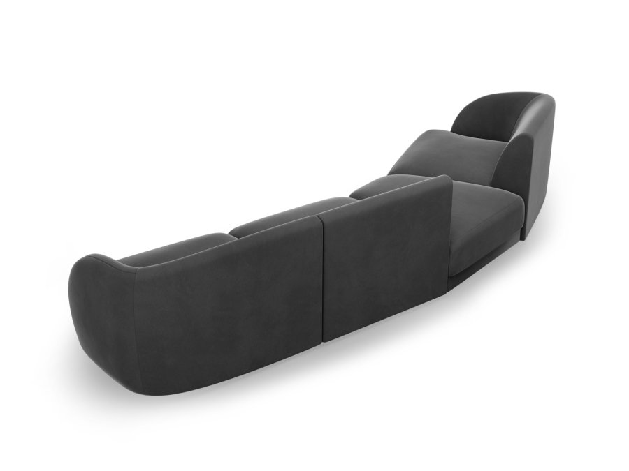 MICADONI  Modulsofa i flyel, venstre, Miley, 4 seter, 320x128x70