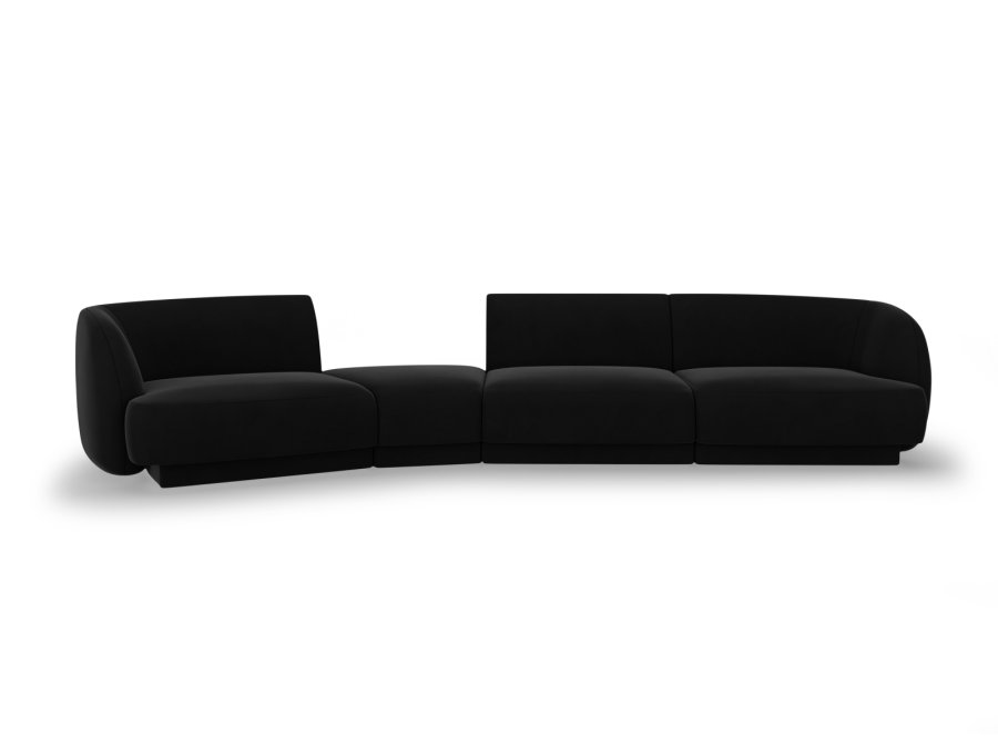 MICADONI  Modulsofa i flyel, venstre, Miley, 4 seter, 320x128x70