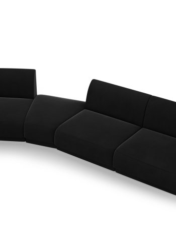 MICADONI  Modulsofa i flyel, venstre, Miley, 4 seter, 320x128x70