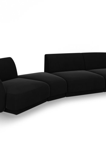 MICADONI  Modulsofa i flyel, venstre, Miley, 4 seter, 320x128x70