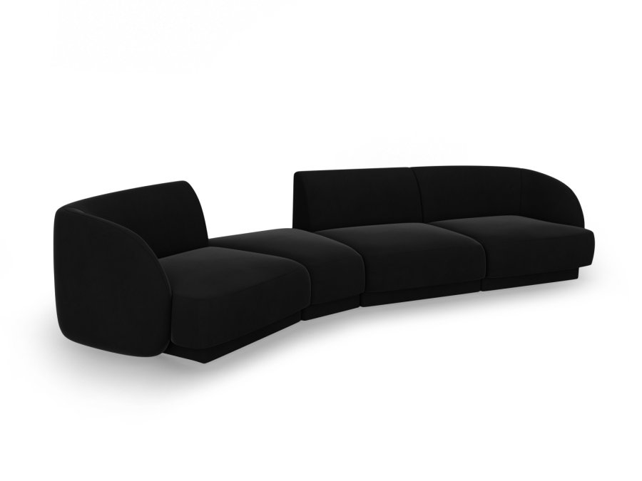 MICADONI  Modulsofa i flyel, venstre, Miley, 4 seter, 320x128x70
