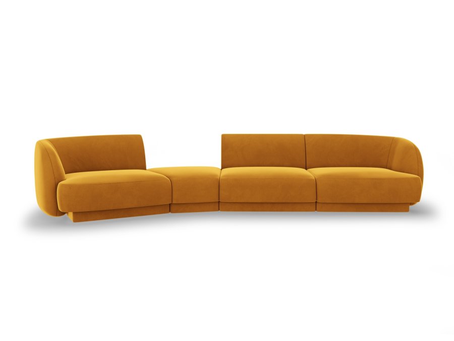 MICADONI  Modulsofa i flyel, venstre, Miley, 4 seter, 320x128x70