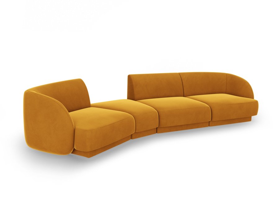 MICADONI  Modulsofa i flyel, venstre, Miley, 4 seter, 320x128x70