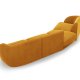 MICADONI  Modulsofa i flyel, venstre, Miley, 4 seter, 320x128x70