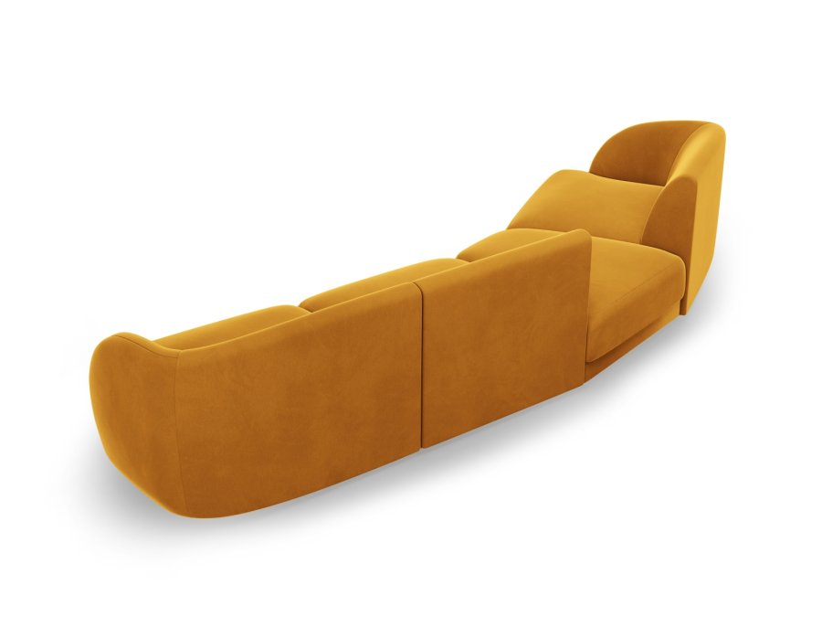 MICADONI  Modulsofa i flyel, venstre, Miley, 4 seter, 320x128x70