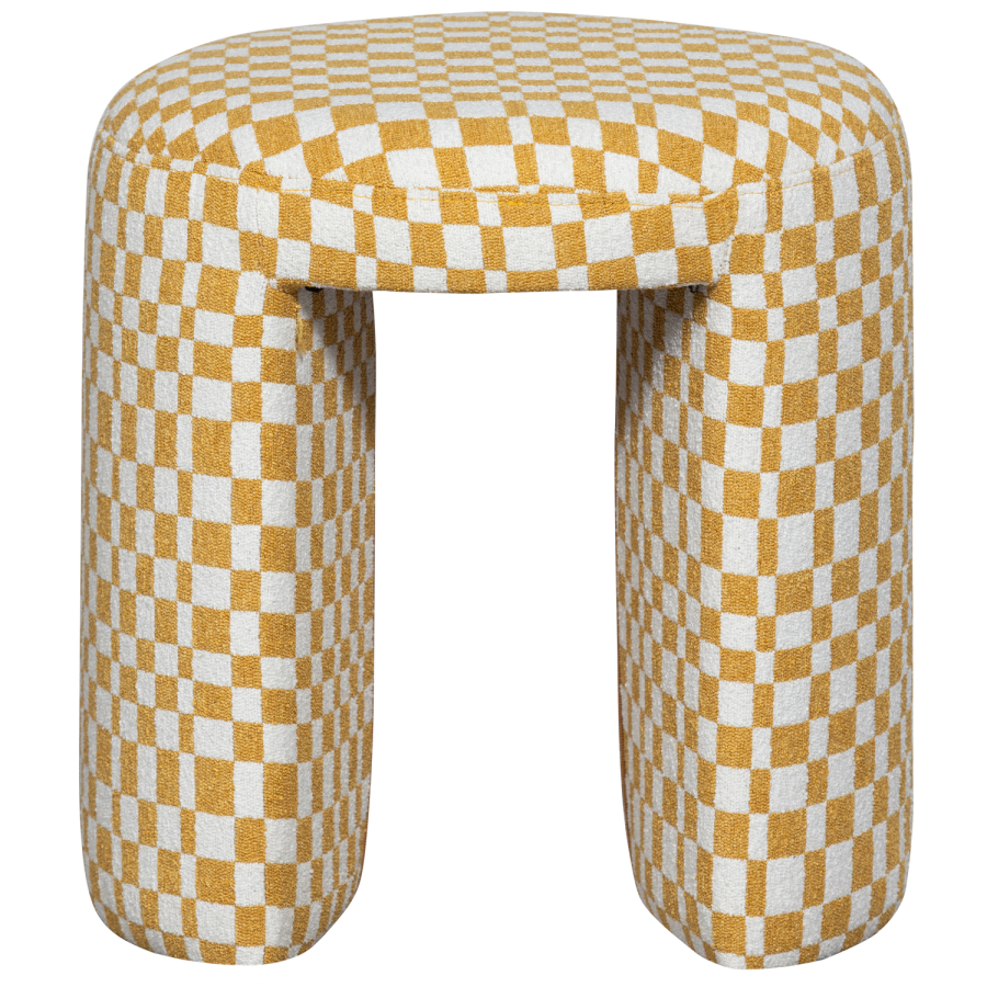 WOOOD CHARLIE POLSTERET SKAMUR TERNET MNSTER GUL