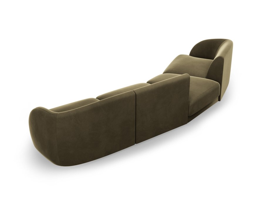 MICADONI  Modulsofa i flyel, venstre, Miley, 4 seter, 320x128x70