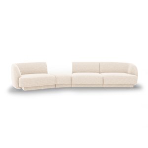 MICADONI Miley 4 pers. modulr sofa, venstre - lys beige chenille