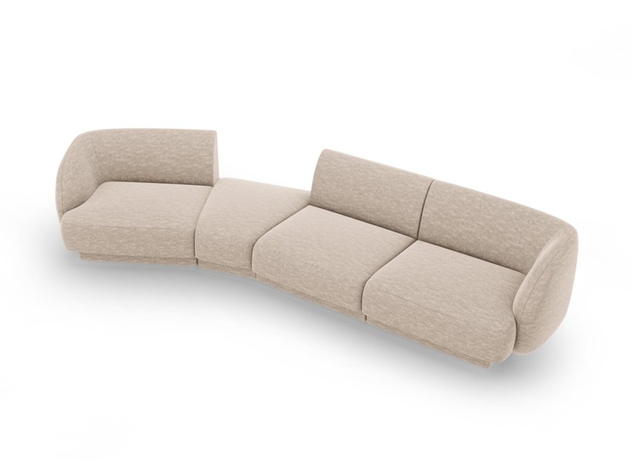 MICADONI  Modulsofa til venstre, Miley, 4 seter, 320x128x70