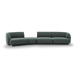 MICADONI Miley 4 pers. modulr sofa, venstre - petrol chenille