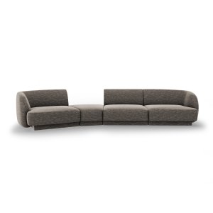 MICADONI Miley 4 pers. modulr sofa, venstre - gr chenille