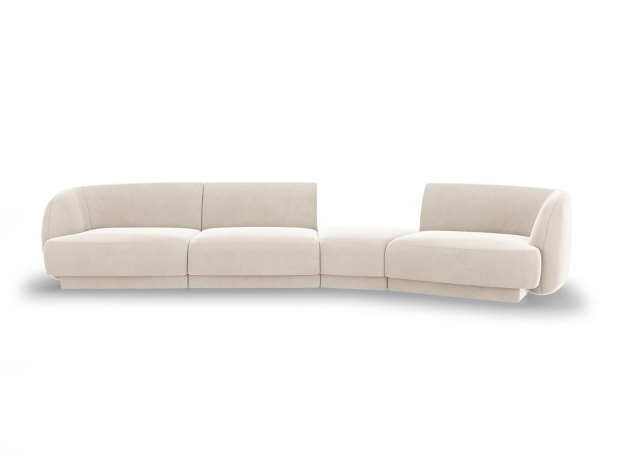 MICADONI  Modulsofa i flyel til hyre, Miley, 4 seter, 320x128x70