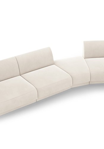 MICADONI  Modulsofa i flyel til hyre, Miley, 4 seter, 320x128x70
