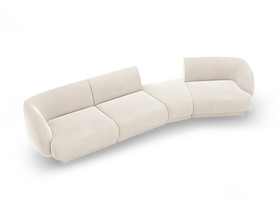 MICADONI  Modulsofa i flyel til hyre, Miley, 4 seter, 320x128x70