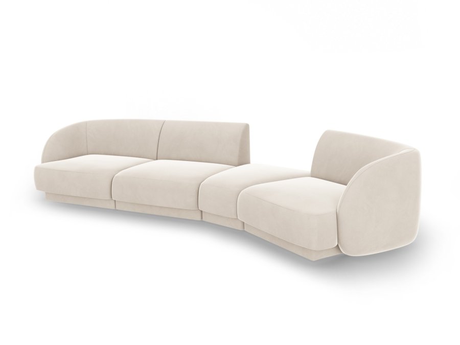 MICADONI  Modulsofa i flyel til hyre, Miley, 4 seter, 320x128x70