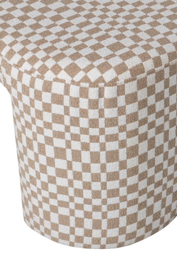 WOOOD JACOB BÄNK MÖNSTERAD RUTIGT SANDGRÖNT