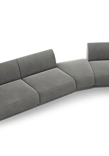 MICADONI  Modulsofa i flyel til hyre, Miley, 4 seter, 320x128x70