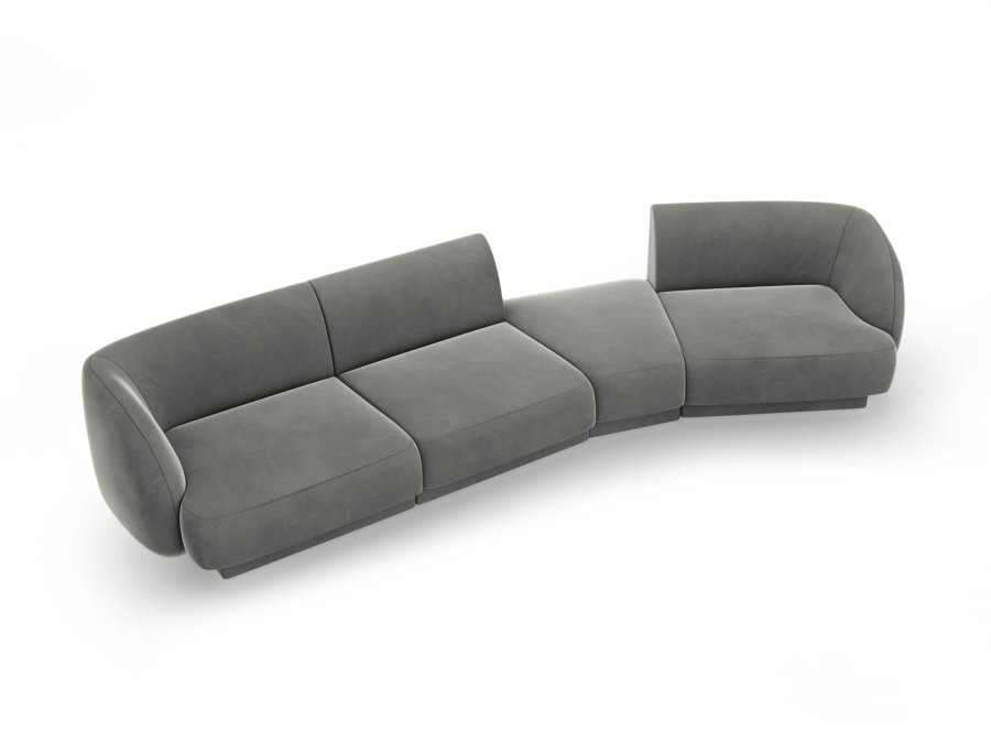 MICADONI  Modulsofa i flyel til hyre, Miley, 4 seter, 320x128x70