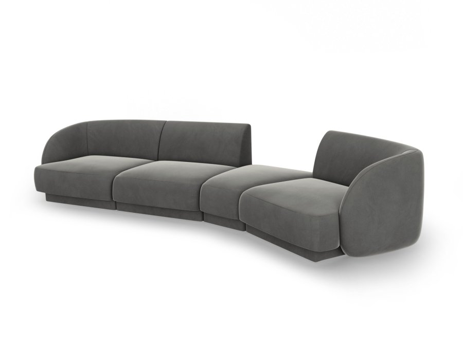 MICADONI  Modulsofa i flyel til hyre, Miley, 4 seter, 320x128x70