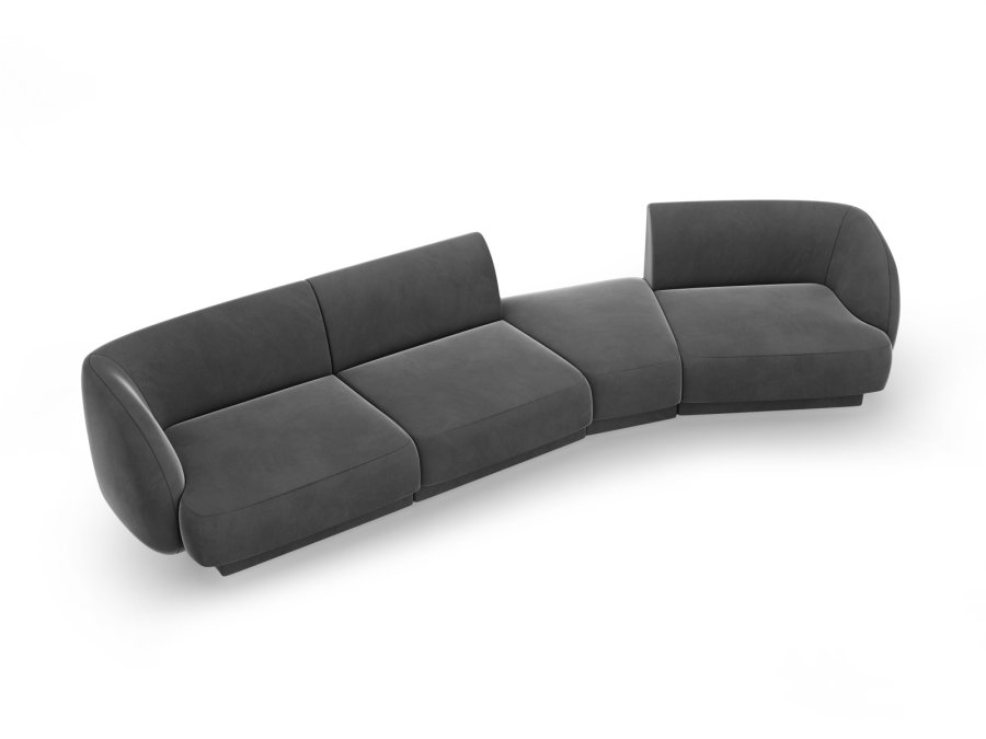 MICADONI  Modulsofa i flyel til hyre, Miley, 4 seter, 320x128x70