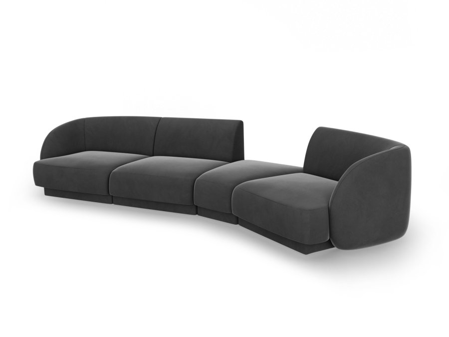 MICADONI  Modulsofa i flyel til hyre, Miley, 4 seter, 320x128x70