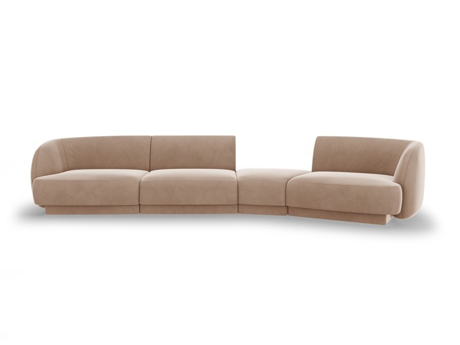 MICADONI  Modulsofa i flyel til hyre, Miley, 4 seter, 320x128x70